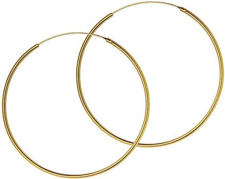 Goud Plated Hoops 50MM 1,5MM
