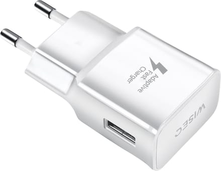 USB Adapter Wit – Snelle Oplader – Compacte USB Lader – Geschikt voor Apple & Samsung - WiseQ