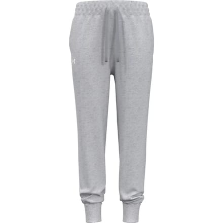 Under Armour UA Rival Fleece Joggers Unisex Sportbroek - Grijs - Wit