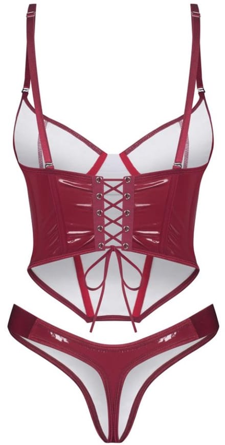 Obsessive - Redya Corset en String - Rood
