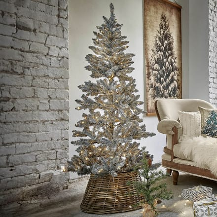 LOBERON Kerstboom Sansais groen/wit