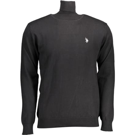 U.S. POLO ASSN. Zwarte Katoenen Heren Coltrui