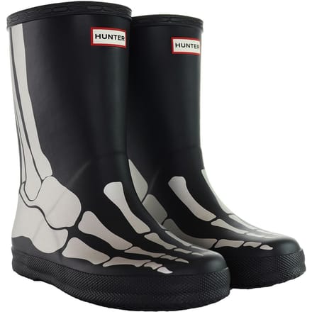 Hunter First Reflecterende Zwarte Wellington Laarzen voor kinderen