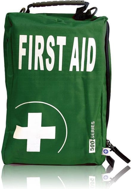 Lege EHBO-Tas met vakken - Extra Groot - Groen - Ezy-Aid 500-SERIE (24x15x10cm)
