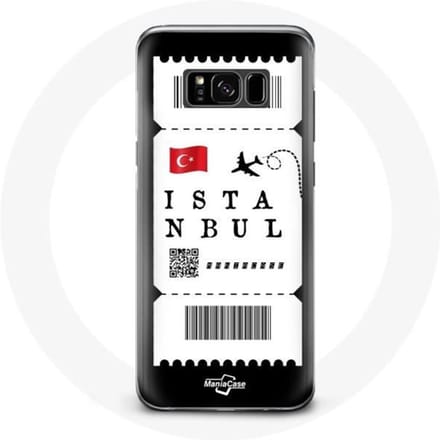 Case voor Samsung Galaxy S8 Vliegticket Istanbul Türkiye