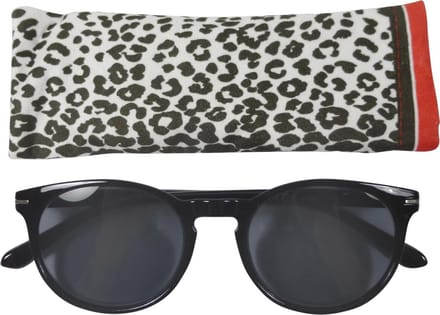 Lilly&June Zonneleesbril Zwart +3 - Met Dierenprint Etui
