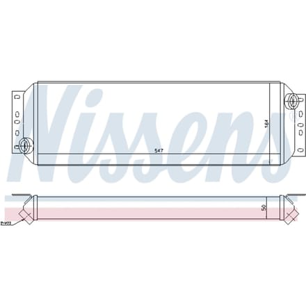 Olie radiator, motorolie NISSENS 90730