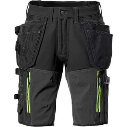 Fristads Korte Broek Stretch 2567 Stp - Zwart - C48