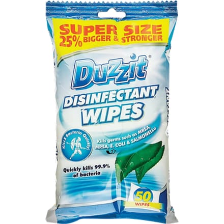 Duzzit Disinfectant Cleaning Wipes - 50 stuks