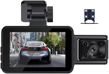 3-kanaals Dashcam Auto & Interieur met WiFi, Parkeermonitor en Loop-opname