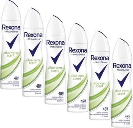 Rexona MotionSense Aloe Vera Scent Deodorant spray 6 x 150 ml