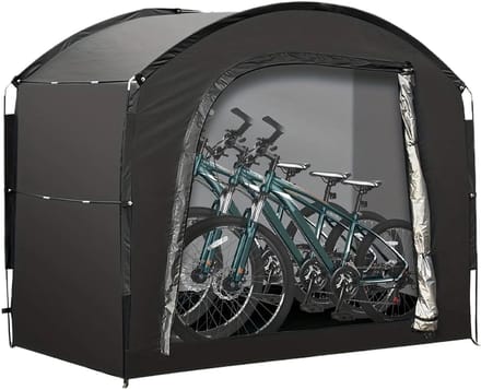 Fietsschuur - Opbergtent - Buiten Opslaan - Waterdichte Rits - 5 m³ Ruimte - Zwart