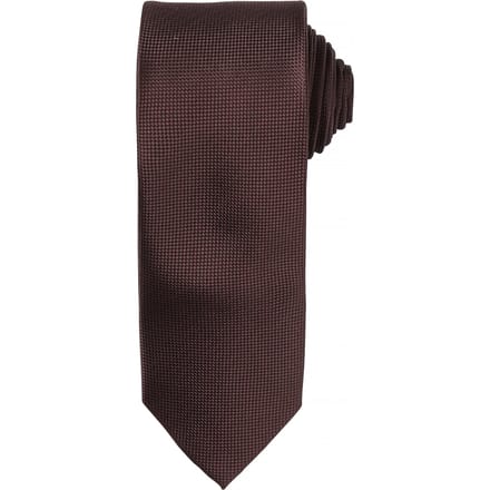 Premier Heren Micro Wafel Formele Work Tie (Bruin)
