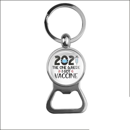 Bieropener Glas - 2021 The One Wheere I Got Vaccine
