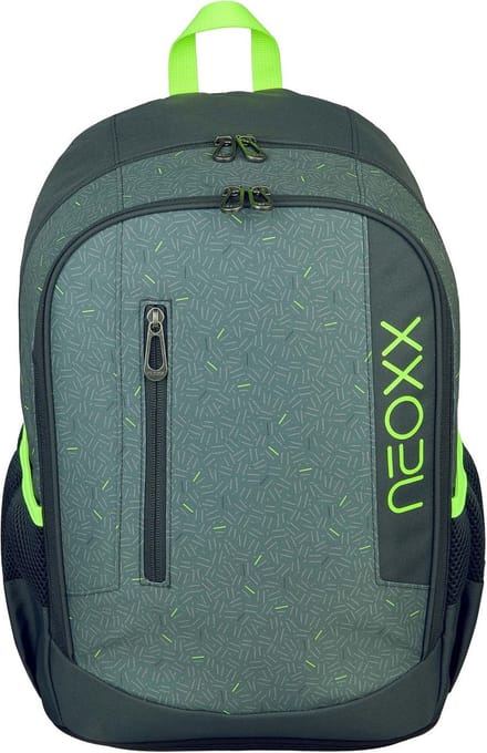 neoxx Schoolrugzak met laptopvak Flow School Backpack Boom! Grijs