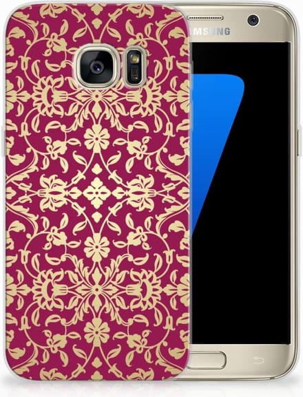 Siliconen Hoesje Samsung Galaxy S7 Barok Pink