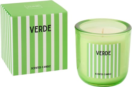 J-Line geurkaars Verde - Spring Ivy & Neroli - glas - groen - large