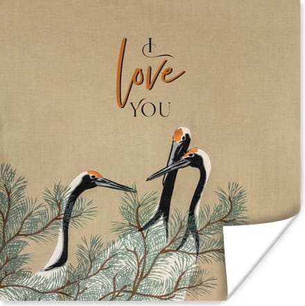 Poster I love you - Quotes - Spreuken - Liefde - 30x30 cm