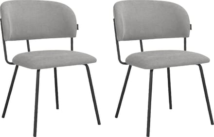 Claudia-Eetkamerstoel - 2 Pack - Grijs Belfast