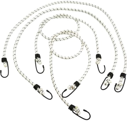 GEKO Transportelastieken - Duurzaam Rubber - 100 cm - Set van 4 - Wit