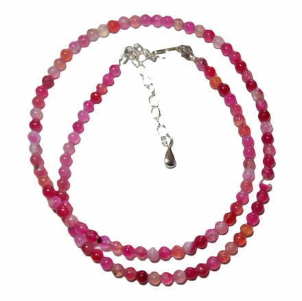 Natuurlijk Agaat Collier Roze