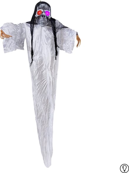 Fjesta© Halloween hangdecoratie geest met LED - 315cm