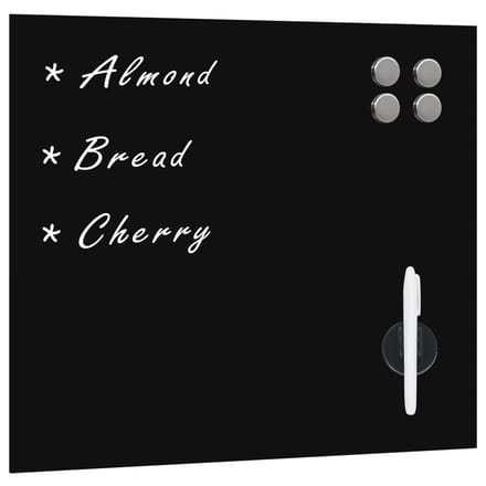 vidaXL - Magneetbord - voor - aan - de - wand - 60x60 - cm - glas