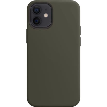iPhone 12 Mini Siliconen Back Cover - Dark Olive