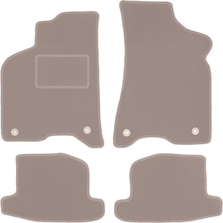 Beige veloursmatten voor: Volkswagen Lupo hatchback (1997-2005)