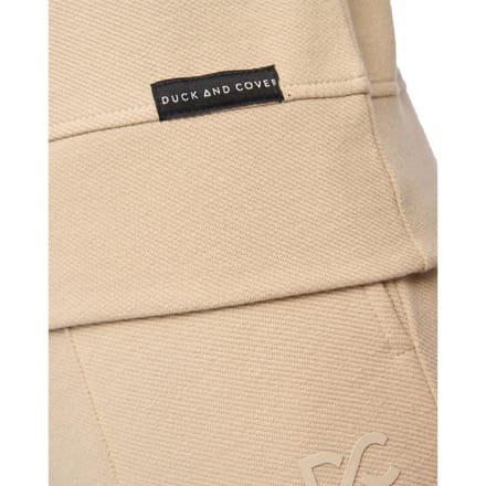 Duck and Cover Heren Slellmoore Quarter Zip Sweatshirt (Stone)