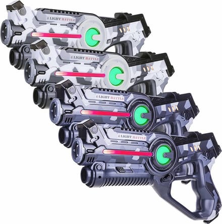 Light Battle Active Camo Laser Game Set - Grijs/Wit - 4 Laser guns