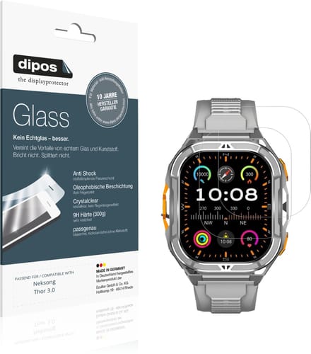dipos – 2x Pantserfolie geschikt voor Neksong Thor 3.0 | 9H Screenprotector