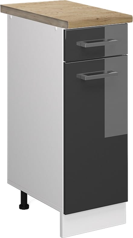Vicco R-Line Keukenonderkast – 30 cm, WB Eik Antraciet Hoogglans