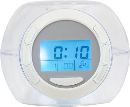 LCD Wecker met Kleurwisselaar en Sluimerfunctie