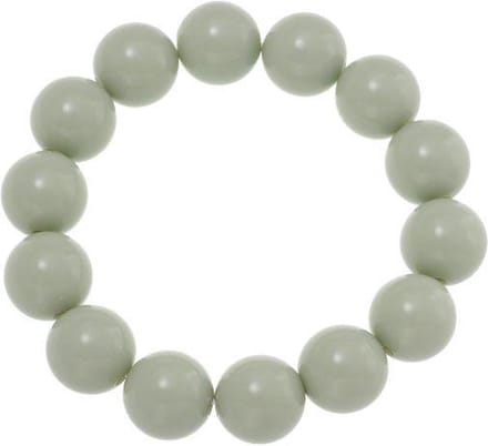 Behave Licht groene rekarmband 14mm bollen, 14-15cm polsomtrek