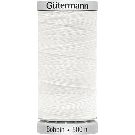 Gütermann Bobbin ondergaren, 500 m - 1001 Wit