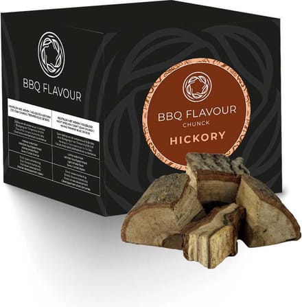 BBQ Flavour Rookhout - Chunks - Hickory - 2,2 kg - Zware Rooksmaak met Bacontinten - Kamado