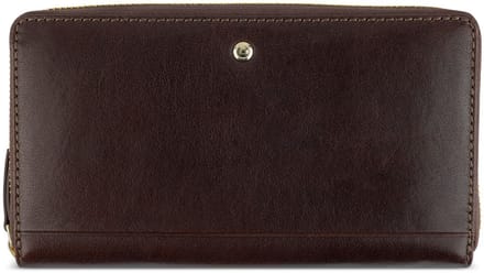 bugatti portemonnee Neaples Ladies Wallet Zip Around Brown donkerbruin