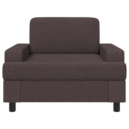 vidaXL - Fauteuil - Donkerbruin - Stof
