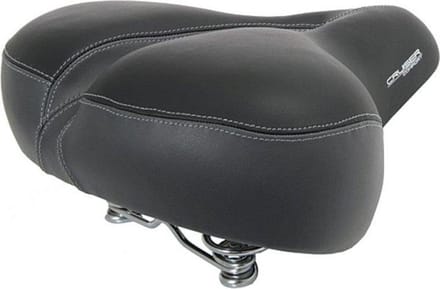 Contec Fietszadel Cruiser Comfort XXL - zwart - met O-zone uitsparing