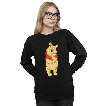 Disney Dames/Dames Winnie De Poeh Schattig Sweatshirt (Zwart)