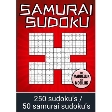 Samurai Sudoku - Van Makkelijk Tot Moeilijk - 250 Sudoku's / 50 Samurai Sudoku's - Boek Cadeau