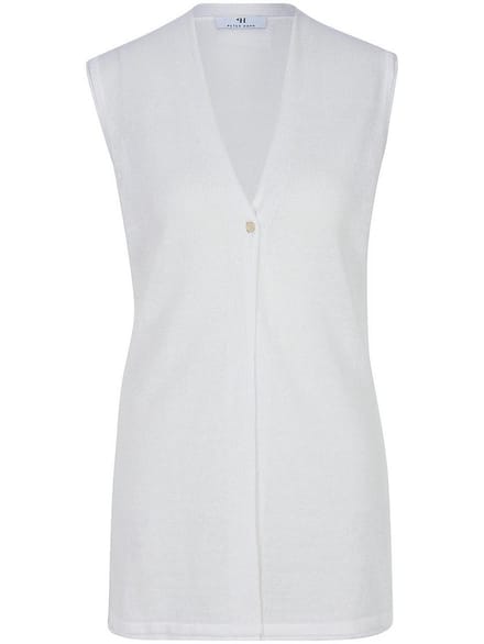 Mouwloos vest Van Peter Hahn wit