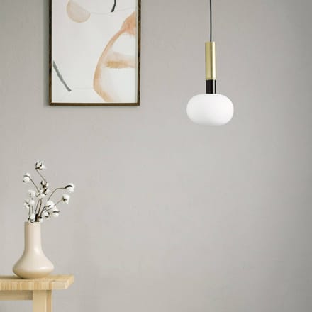 miloox by Sforzin Hanglamp Mose, 1-lamp, hoogte 25 cm, goud