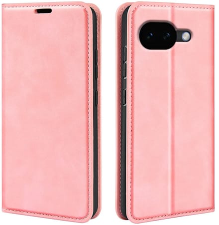 MobyDefend Hoesje - Geschikt voor Google Pixel 10a - Luxe Wallet Bookcase (Magnetische Sluiting) - Roze