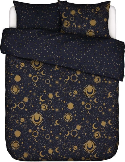 COVERS & CO Luna Tic Dekbedovertrek Nightblue - Lits-Jumeaux - 240x200/220 cm