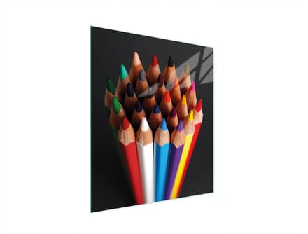 TMK ArtDeko Serie - Snijplank van Glas - 45x52 cm - Kleurrijk