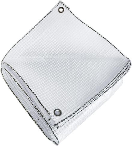 Stevig Bouwzeil - Dekzeil - Waterdicht Beschermen - Versterkt Transparant - 4 x 10 Meter