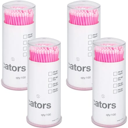 Allecto - Micro Brushes - Eyelash Brushes - Voor het aanbrengen van make-up - Pink - Micro Applicators - Ideaal voor precisiewerk - Geschikt voor e...