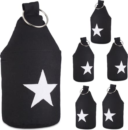 6x deurstopper ster - deurvastzetter - deurstop met handvat - deurbuffer